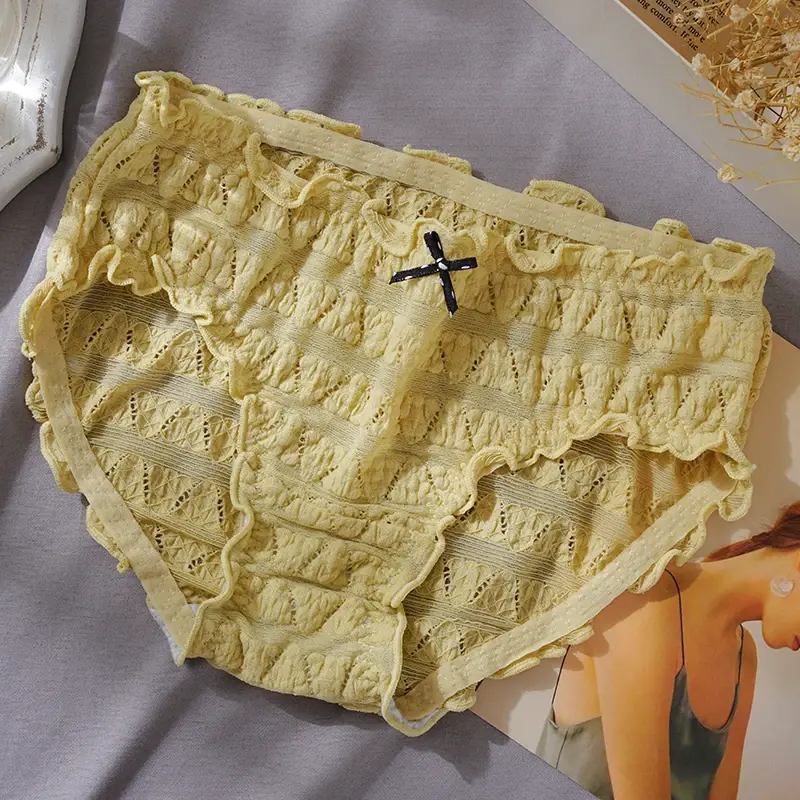 Thumbnail: Women Underwear Panty Plus Size Lace Sexy Women  Girl Ladies Panties