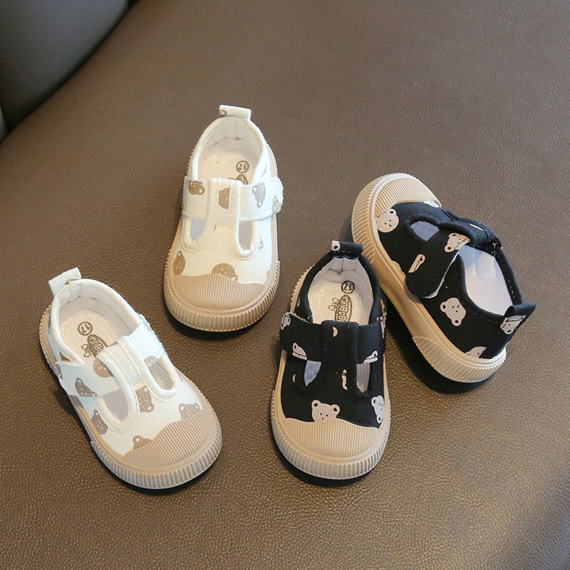 Thumbnail: Kids Cartoon Walking Shoes Soft Sole Square Toe Casual Sneakers for Spring