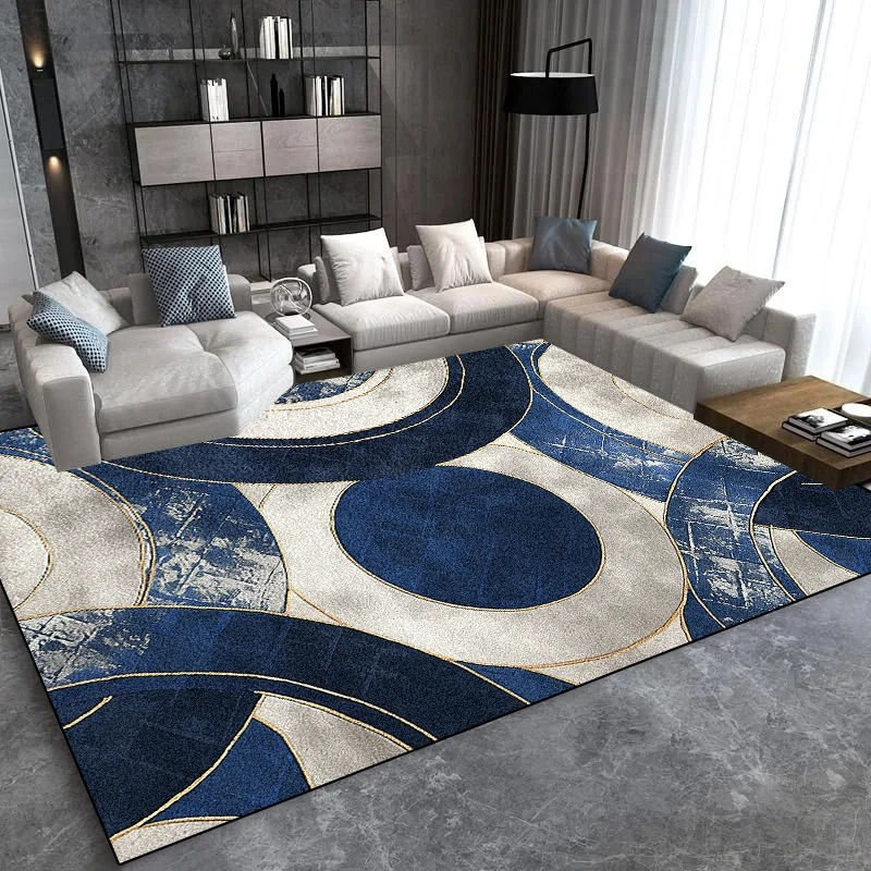 Modern Light Luxury Area Rug – Large Carpet for Living Room & Bedroom