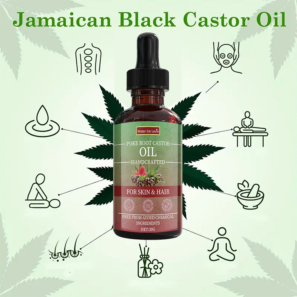 Thumbnail: Natural Poke Root Castor Oil Handcrafted Blend for Skin and Hair Deep Moisture
