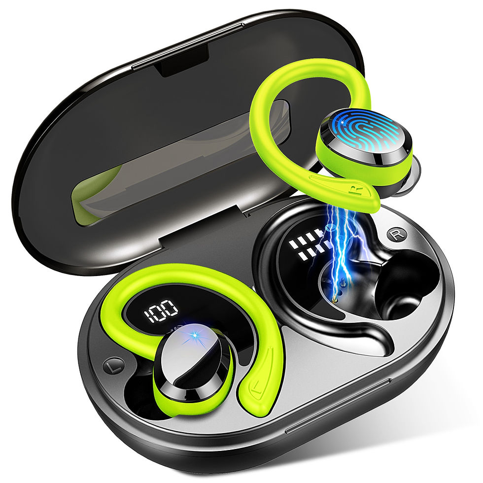 Thumbnail: Wireless Bluetooth 5.3 Earbuds with Stereo Bass & Noise Cancelling Mic