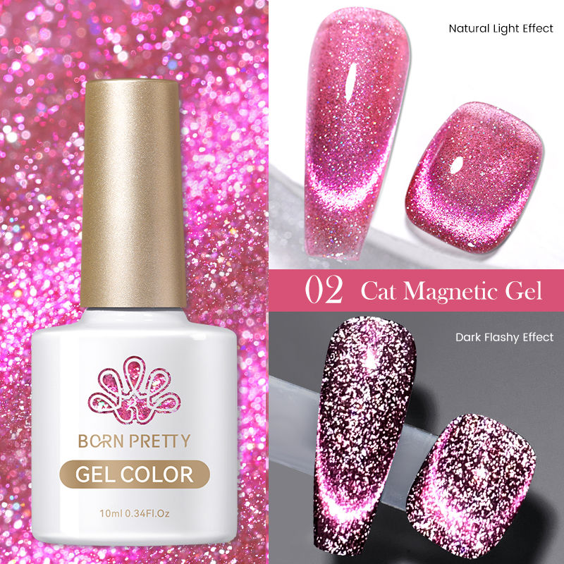 Thumbnail: 10ml Dark Red Cat Magnetic Gel Nail Polish for Winter Nails DIY Design