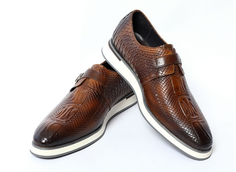 Thumbnail: Mens Genuine Leather Casual Autumn Winter Fashion Luxury Comfortable Shoes
