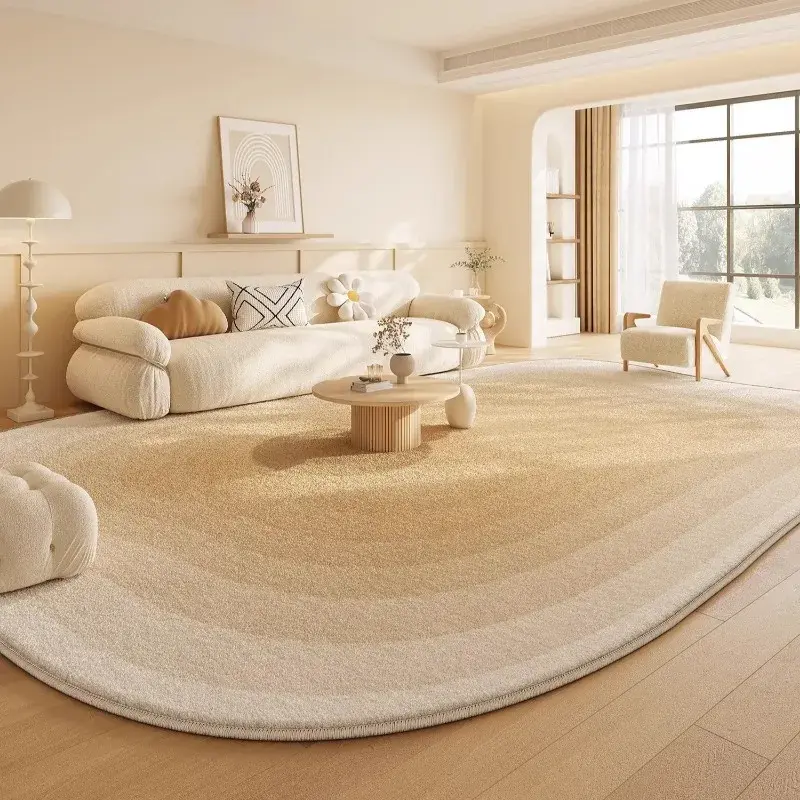 Irregular Gradient Carpet – Soft Plush Rug for Living Room & Bedroom