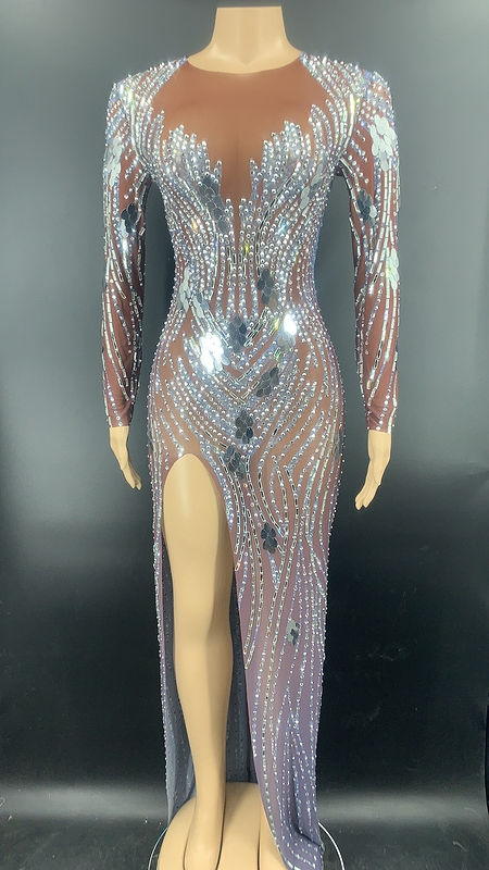 Thumbnail: Elegant Evening Party Dress with Slit Birthday Celebration