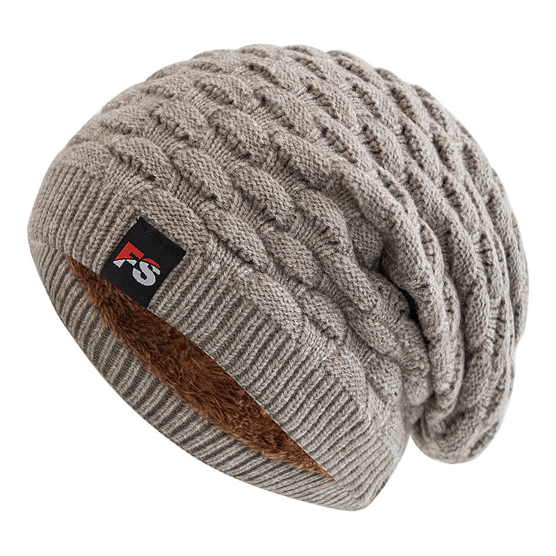 Thumbnail: Unisex Slouchy Winter Hat with Plush Lining for Men and Women