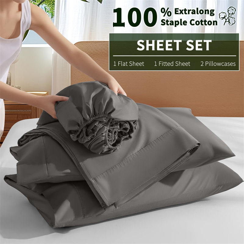Thumbnail: Organic Egyptian Cotton Sheets Set – 800 Thread Count Luxury Bedding