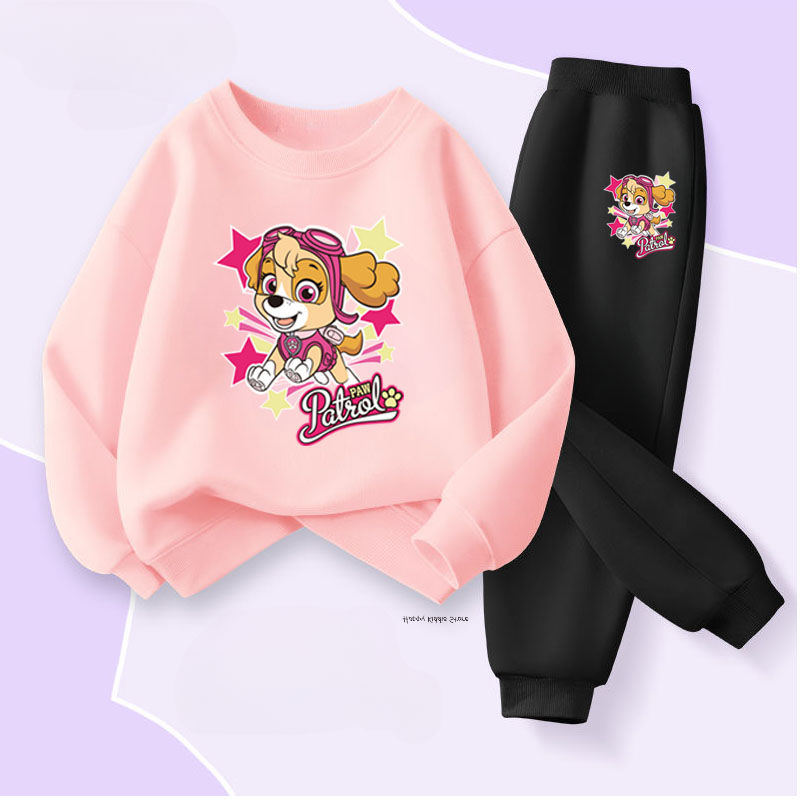 Thumbnail: PAW Patrol Cartoon Hoodie Set – Spring/Autumn Sport Outfit for Girls (4–6Y)