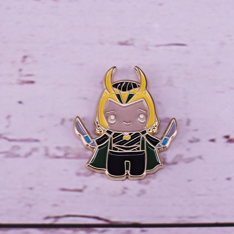 Thumbnail: Top Grade Cartoon Comic Lapel Brooch Metal Badge for Jackets & Bags