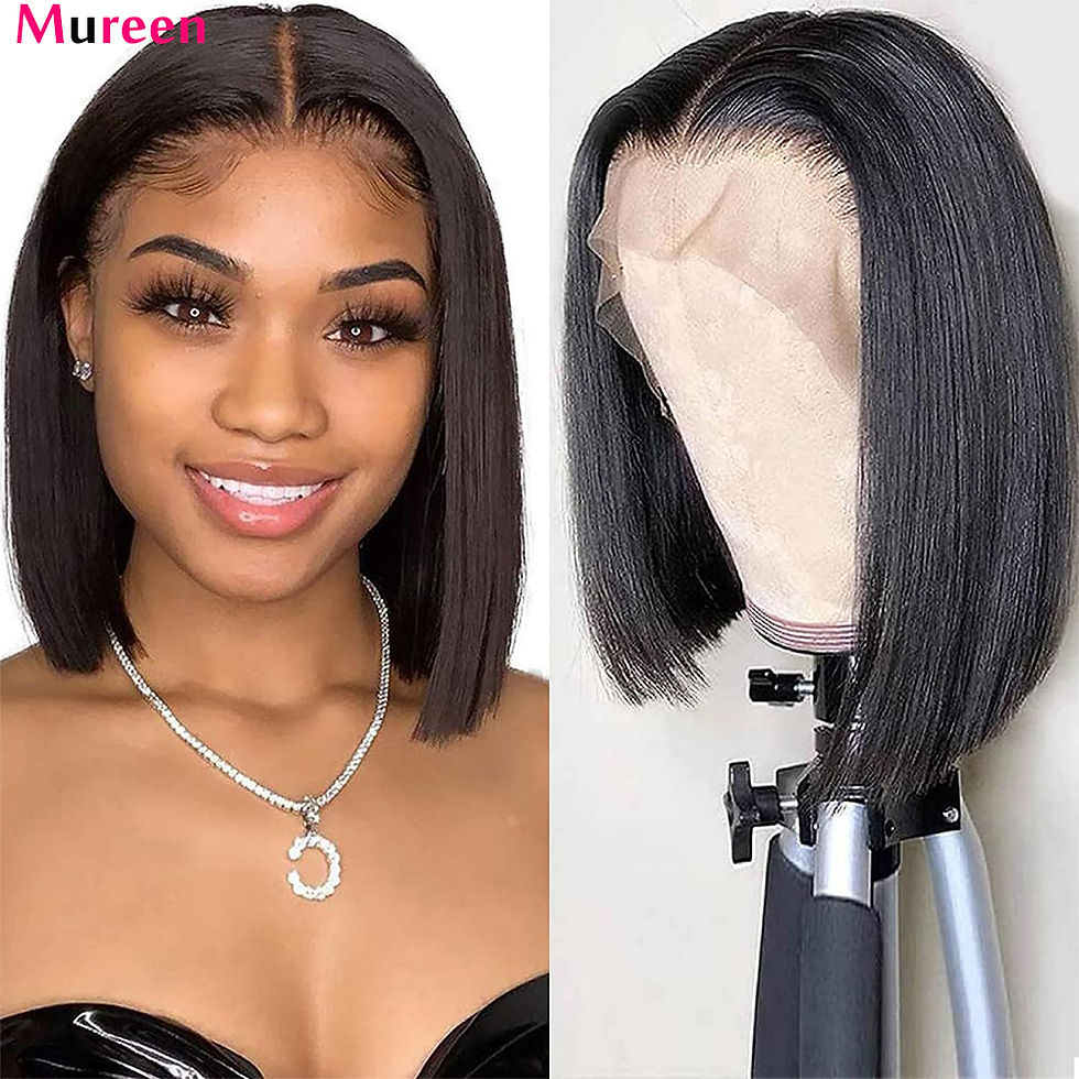 Thumbnail: 250% Density Straight Bob Wig – Glueless 13x4 HD Lace Brazilian Human Hair