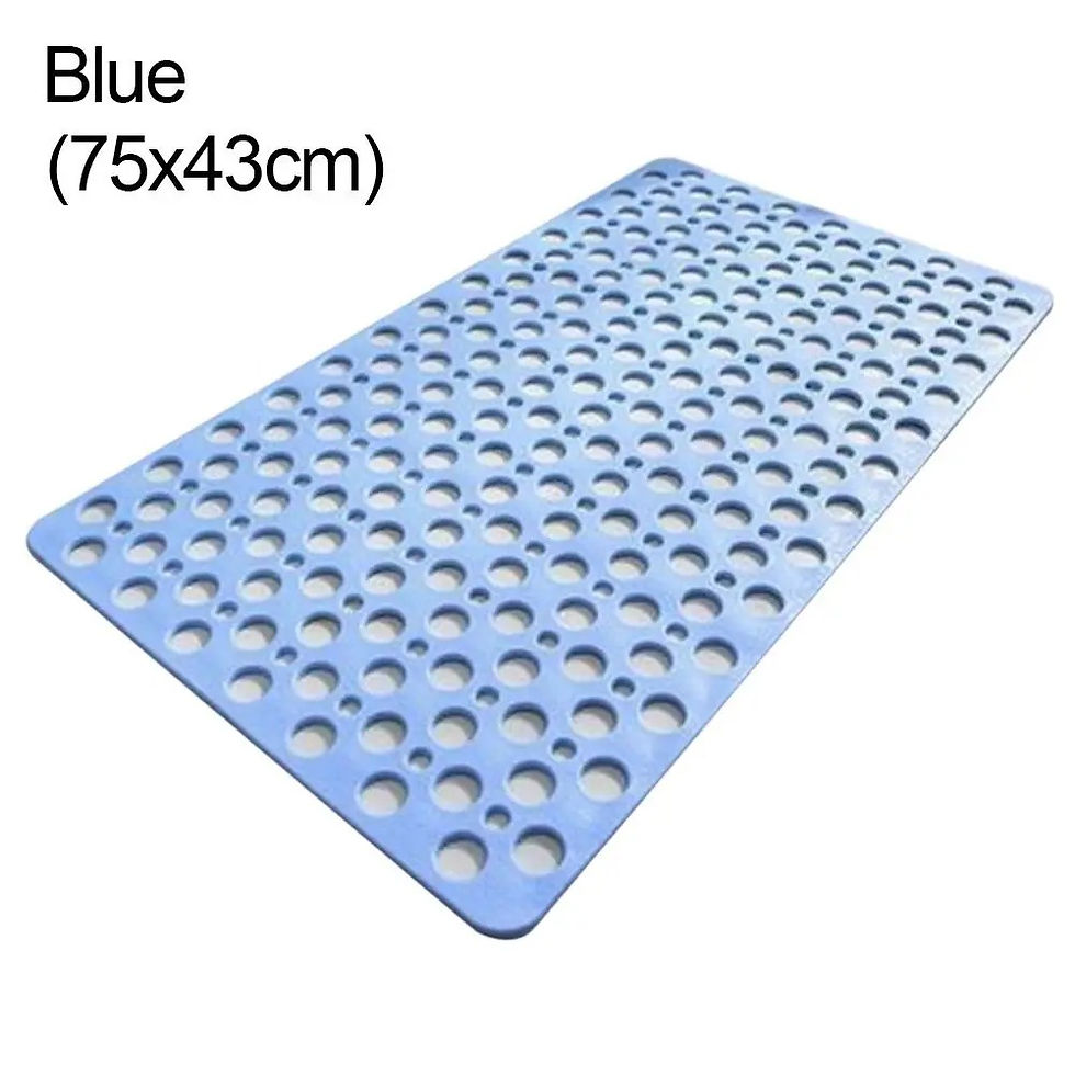 Thumbnail: Non-Slip Bathtub Mat – Quick-Drain Shower Rug with Suction Cups & Foot Cushion
