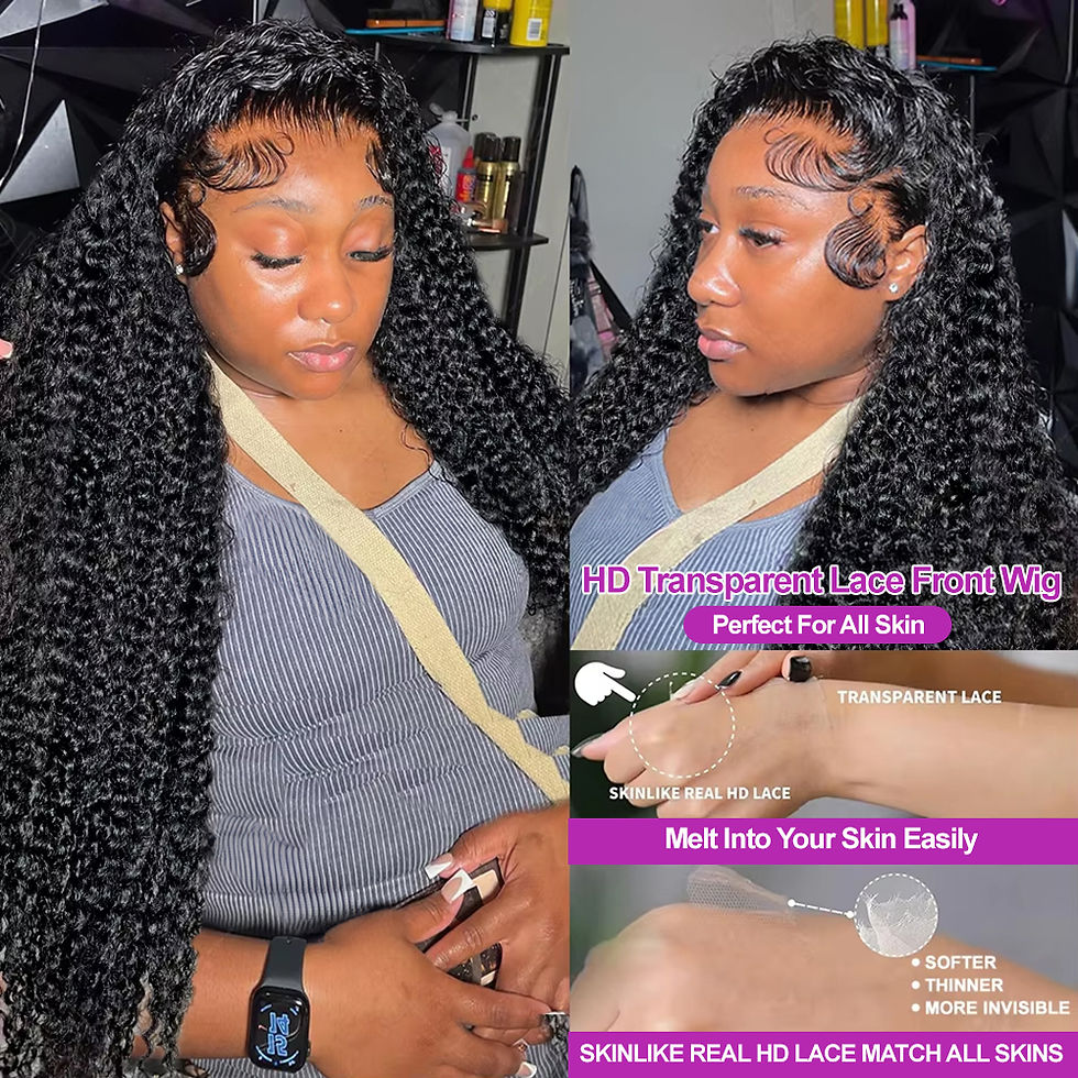 Thumbnail: Water Curly 360 HD Lace Wig 40 Inch 250 Density Malaysian Human Hair