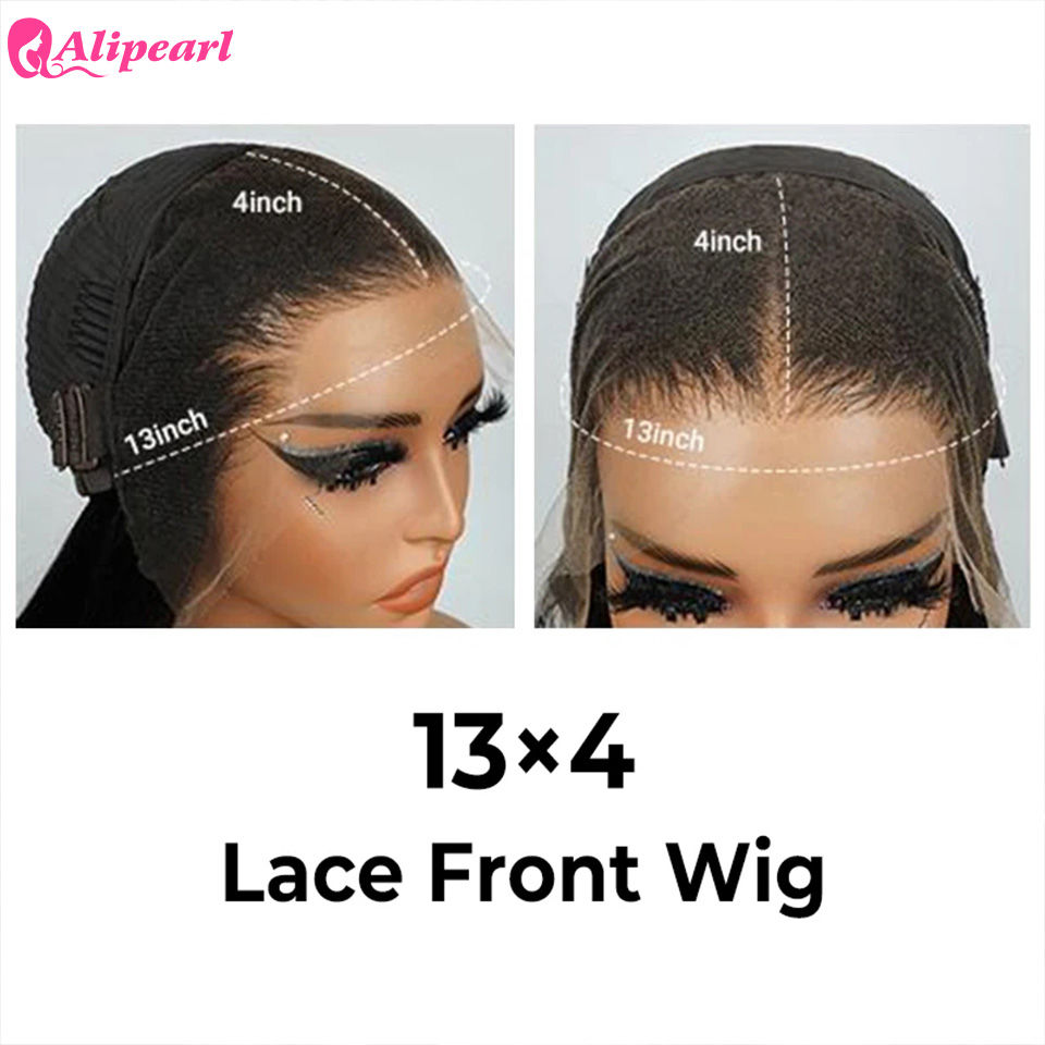 Thumbnail: Pre-Braided Deep Wave HD Lace Frontal Wig 13x4 Brazilian Human Hair