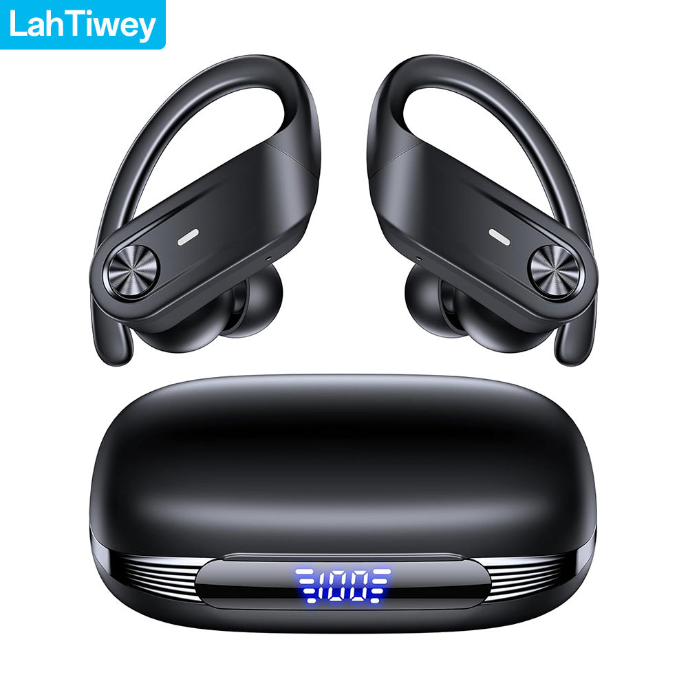 Bluetooth Sports Wireless Earbuds with Earhook 80H Playtime IPX7