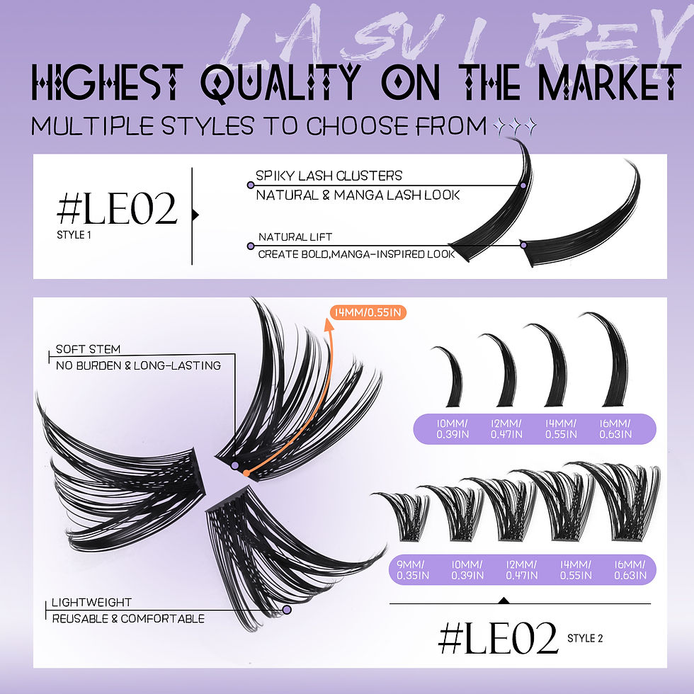 Thumbnail: Fluffy Spiky DIY Cluster Lashes Mixed Tray