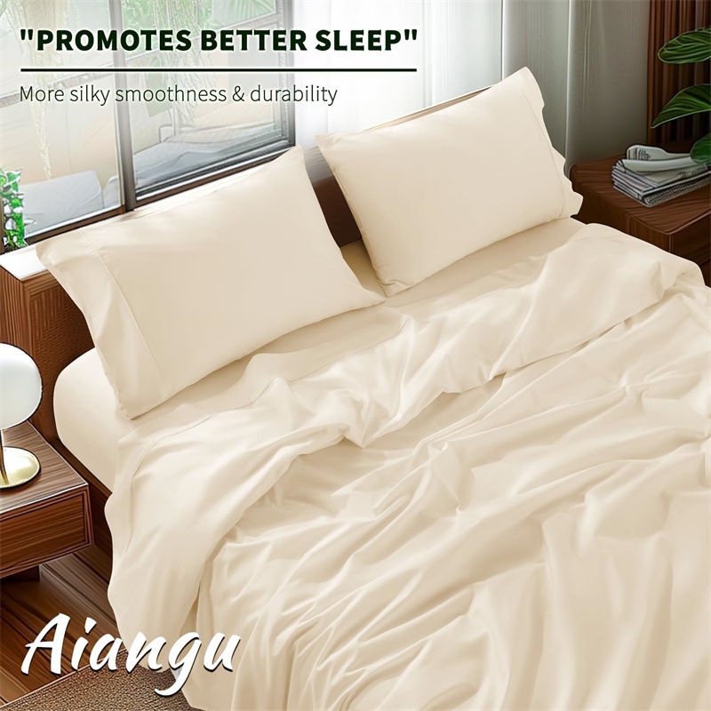 Thumbnail: 100% Organic Egyptian Cotton Bed Sheet Set – 800 Thread Count Luxury Bedding