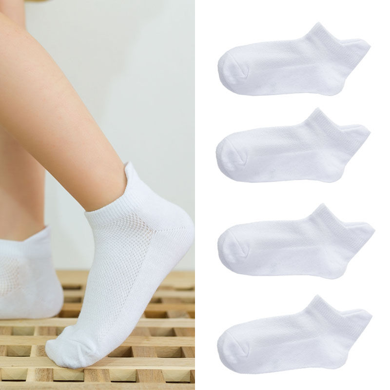 Thumbnail: Kids Summer Thin Cotton Boat Socks Set for Boys and Girls Comfortable Daily Wear