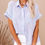 Thumbnail: Oversized Linen Shirt – Vintage Turn-Down Collar Short Sleeve Summer Top