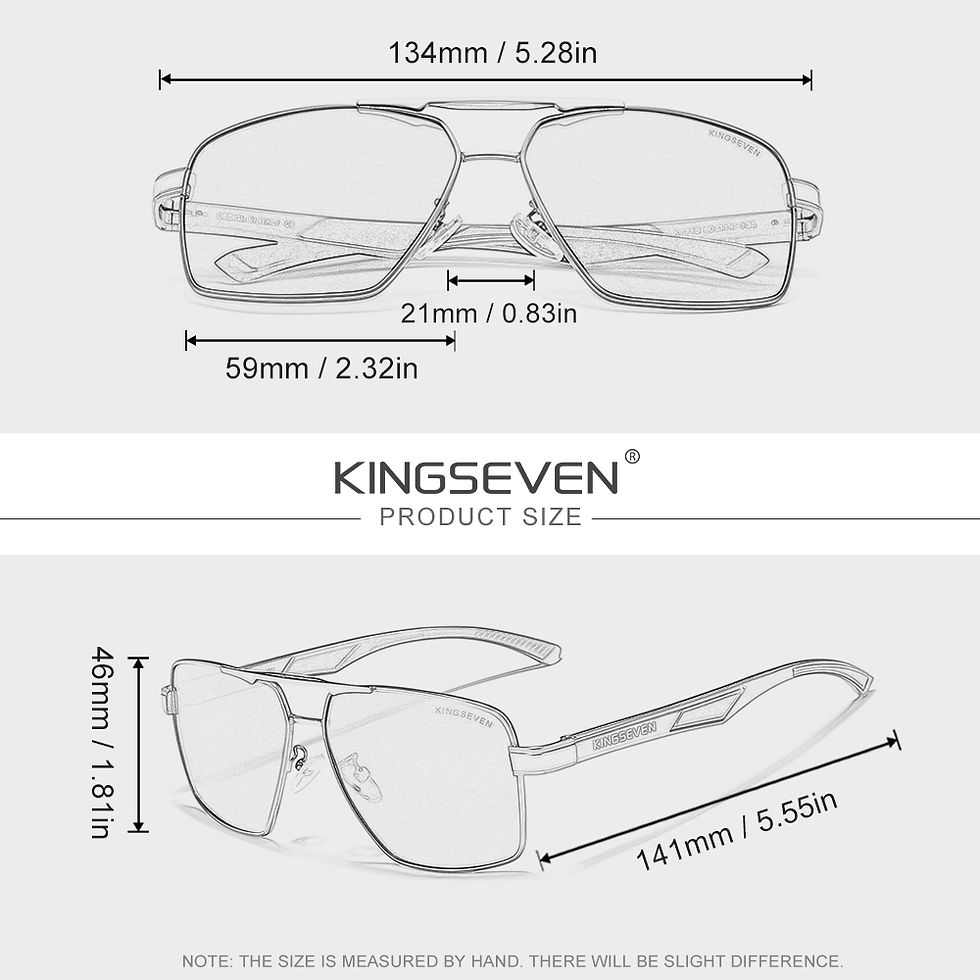 Thumbnail: Polarized Square Large Frame Sunglasses for Men Driving and Casual