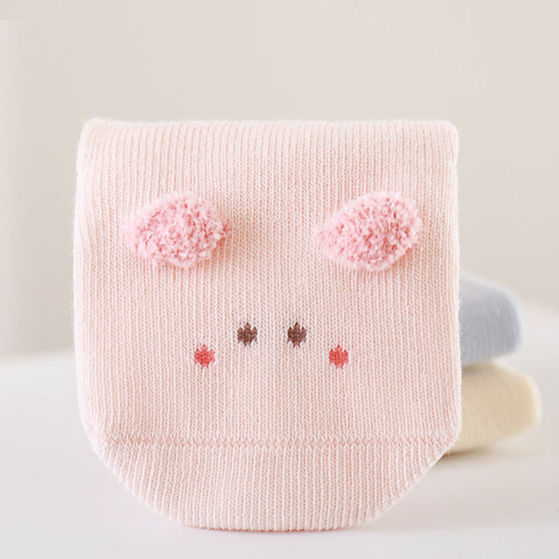 Thumbnail: Cartoon Baby Cotton Socks – Soft Spring & Autumn Toddler Socks (0–24M)
