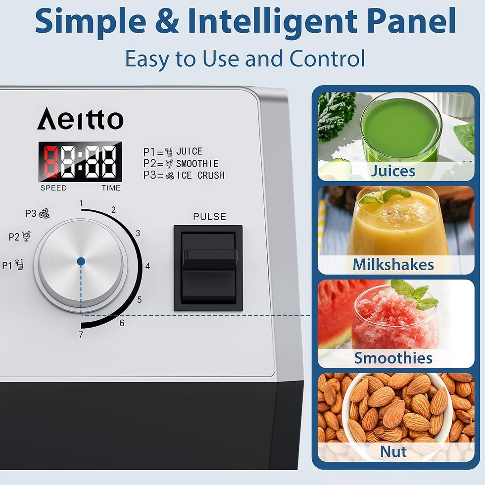 Thumbnail: Professional Kitchen Blender with 68Oz BPA-Free Jar and 3 Preset Programs