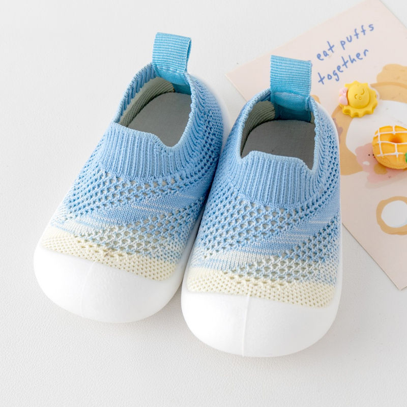 Thumbnail: Baby Toddler Shoes Gradient Color Soft Sole Non Slip Casual Unisex Shoes