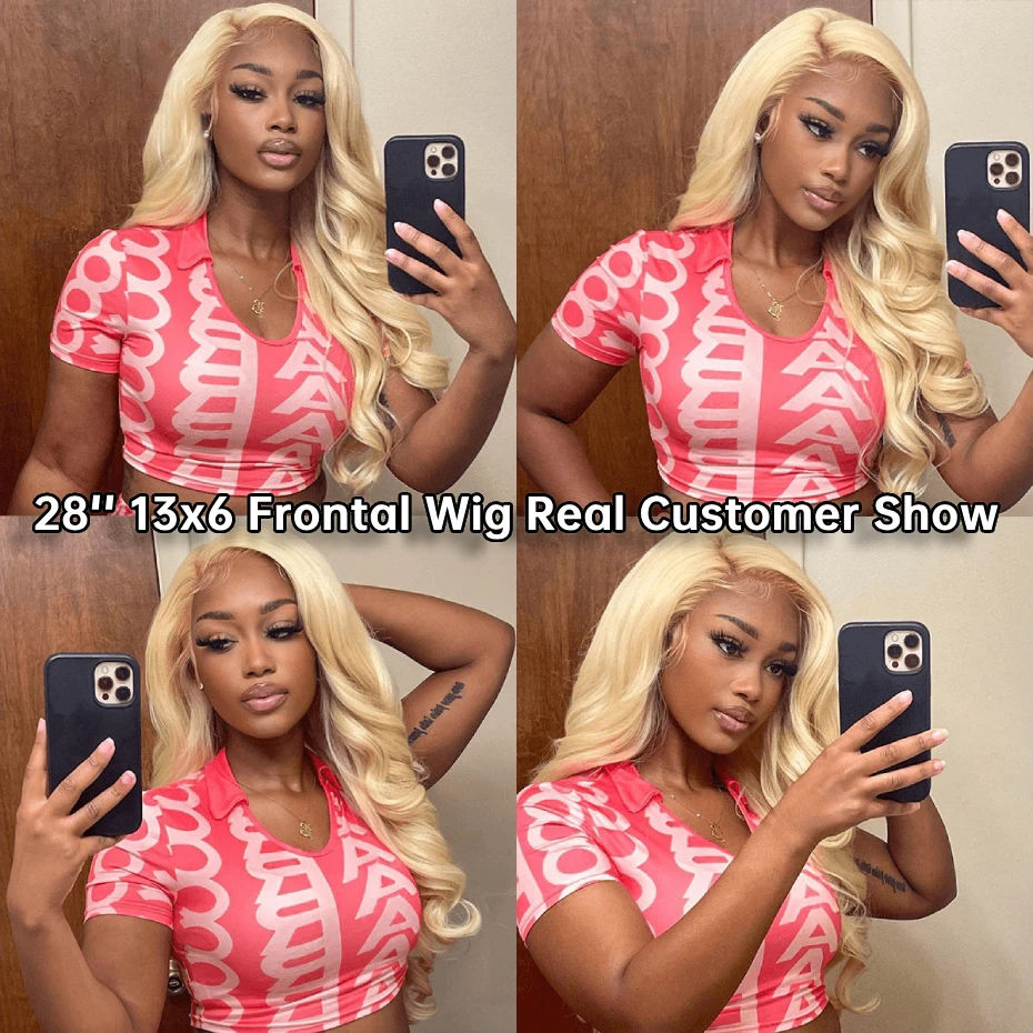 Thumbnail: 613 30-Inch Body Wave HD Lace Frontal Wig – 250% Density