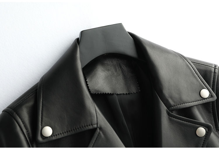 Thumbnail: Women’s Genuine Sheepskin Leather Trench Coat