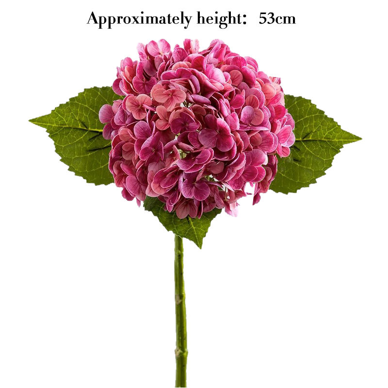 Thumbnail: Artificial Hydrangea Flower Branch – Real Touch Silk Stem for Home and Weddings