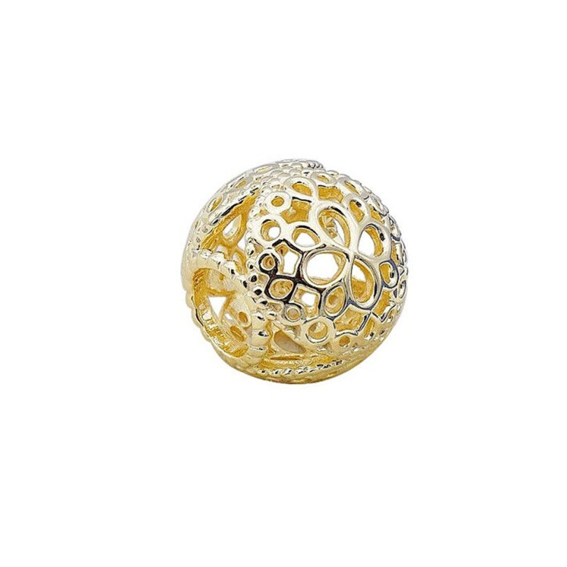 Thumbnail: Gold Lucky Heart Flower Dragon Snowflake Family Tree Charm Bead for Bracelet