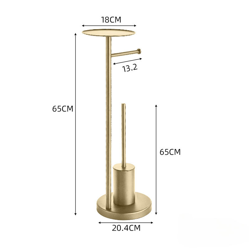 Thumbnail: Free-standing Stainless Steel Storage Rack for Bathroom & Hotel Use