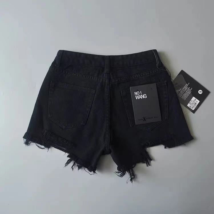 Thumbnail: Womens Y2K Summer High Waisted Ripped Denim Jean Shorts Casual Hot Pants Fit