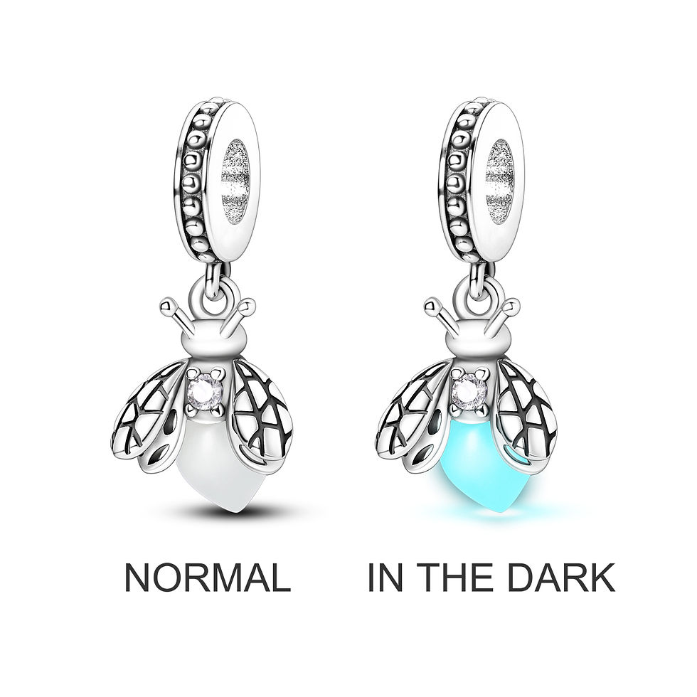 Thumbnail: Sterling Silver Dog Heart Charm Bead Pendant for Original Bracelet Jewelry