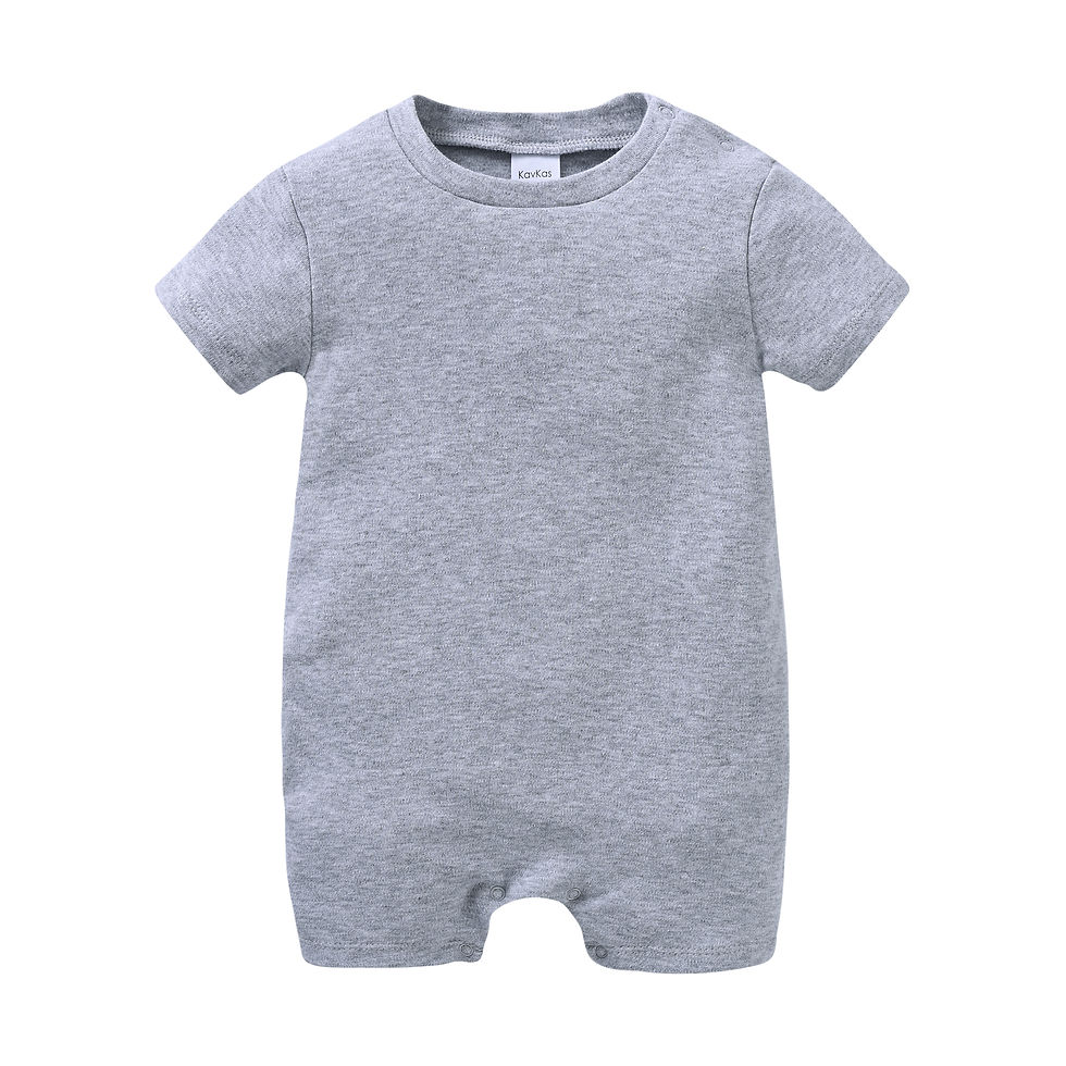 Thumbnail: Baby Boys/Girls Cotton Romper – Short Sleeve Summer Outfit