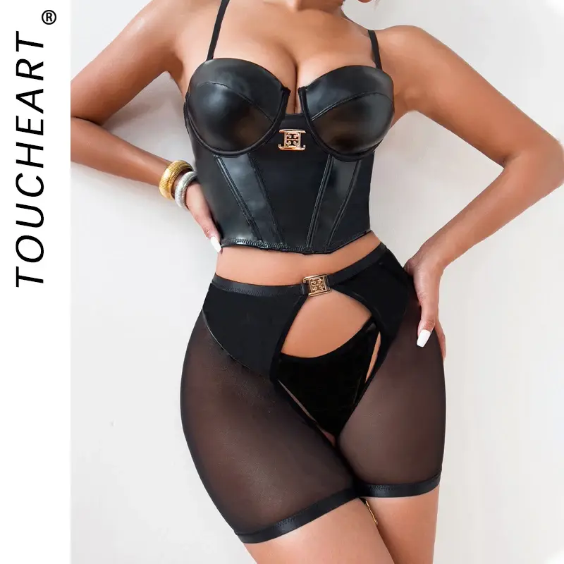 Thumbnail: Women's Lingerie Set Lingerie Femme Woman Bras and Thong Lingerie Sets