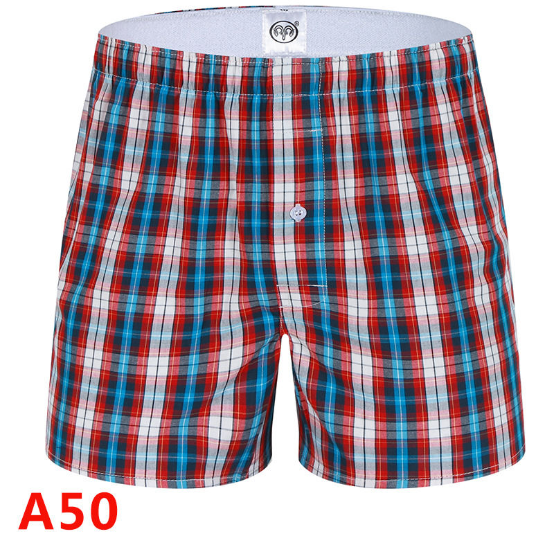 Thumbnail: 3-Pack Men's Cotton Boxer Shorts – Plaid Comfortable Casual Underwear
