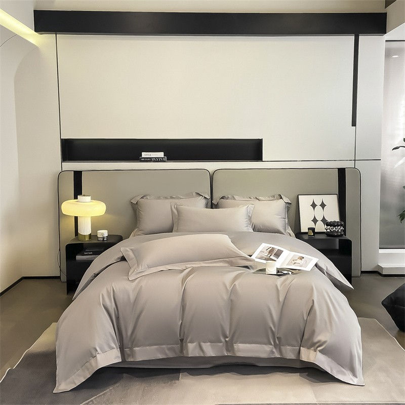 Thumbnail: 4-Piece Egyptian Cotton Bedding Set – 1000TC Satin Weave, Ultra Soft & Breathabl