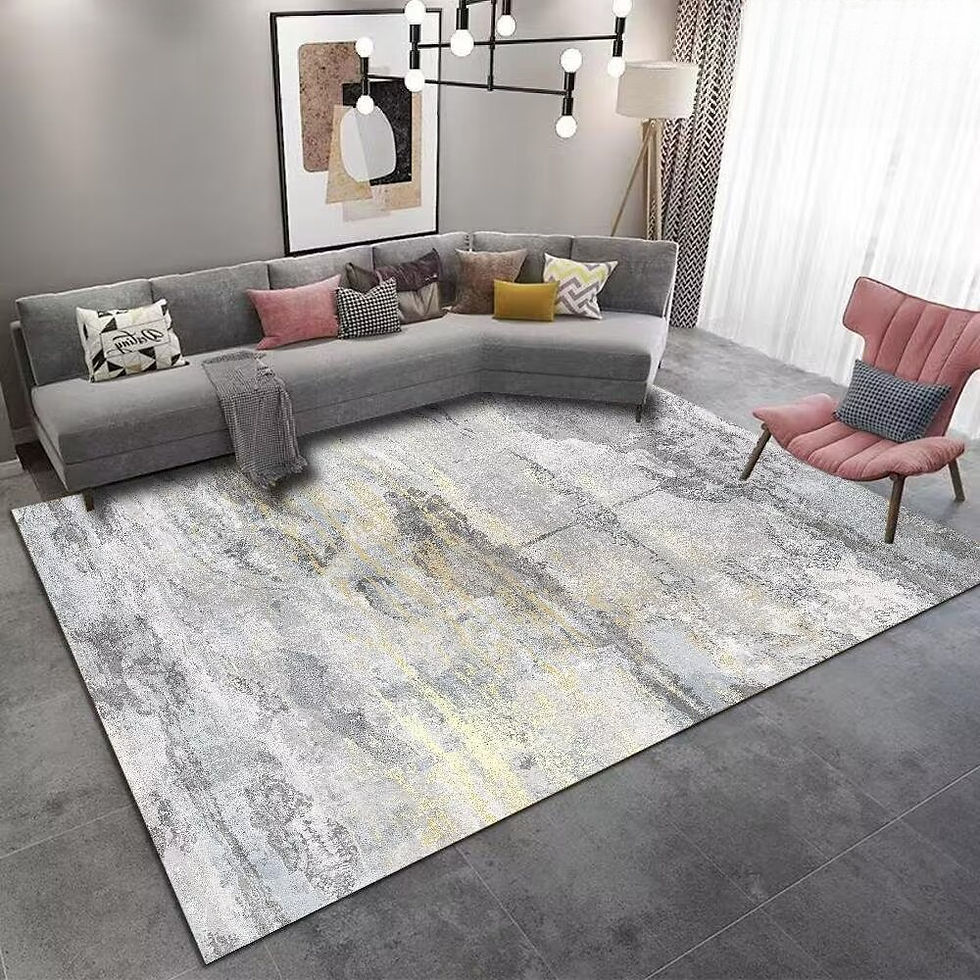 Thumbnail: Modern Striped Area Rug Soft Carpet for Living Room Bedroom