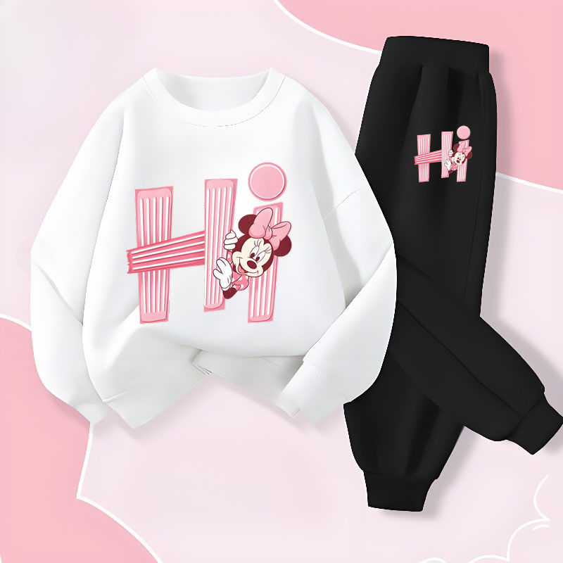 Thumbnail: Disney Printed Girls Long Sleeve Pullover Set