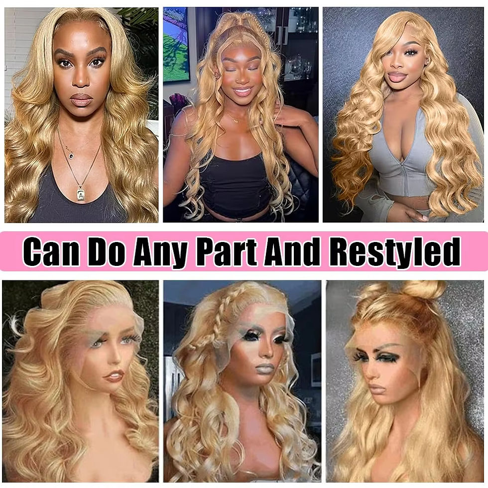 Thumbnail: Honey Blonde Body Wave 13x4 Lace Front Wig Brazilian Human Hair – 26 Inch
