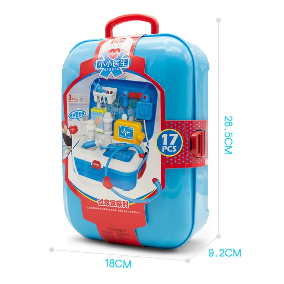 Thumbnail: Kids 17‑Piece Doctor Playset with Portable Backpack Medical Kit