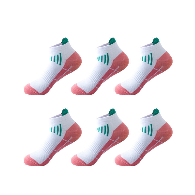 Thumbnail: 6 Pairs Women Athletic Ankle Socks Cotton Breathable Quick Dry Non Slip Sports