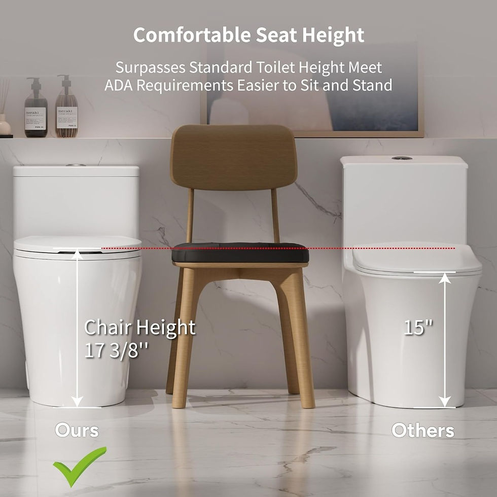 Thumbnail: ADA-Compliant Tall One-Piece Toilet with Concealed Tank and Dual Flush