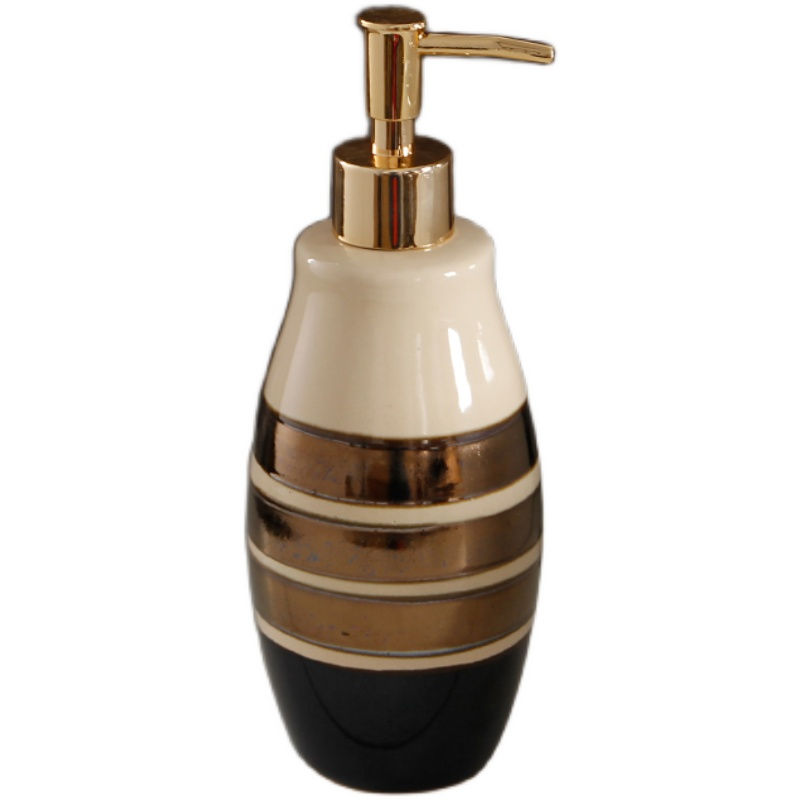 Ceramic Soap Dispenser – Elegant Pump Bottle for Lotion, Shampoo & Shower Gel