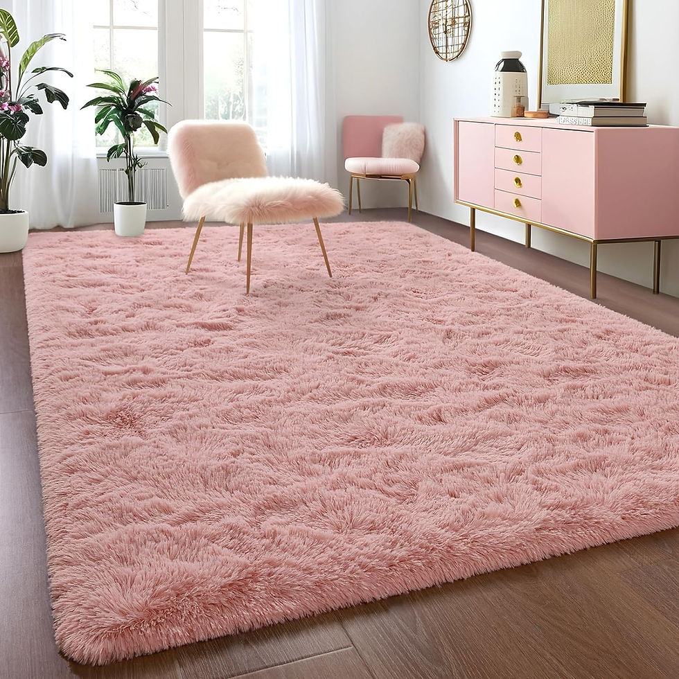 Thumbnail: Fluffy Area Rug – Soft Bedroom & Living Room Carpet for Kids