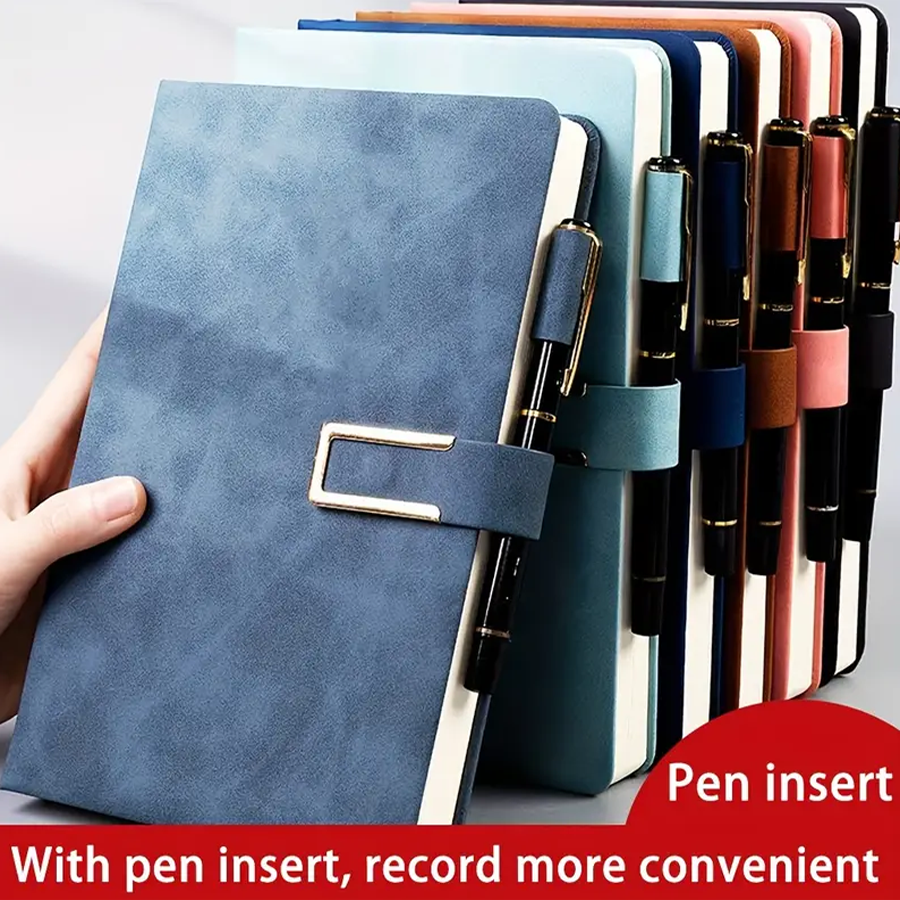 Thumbnail: A5 Retro Soft Leather Notebook – 200/360‑Page Agenda for Students & Business