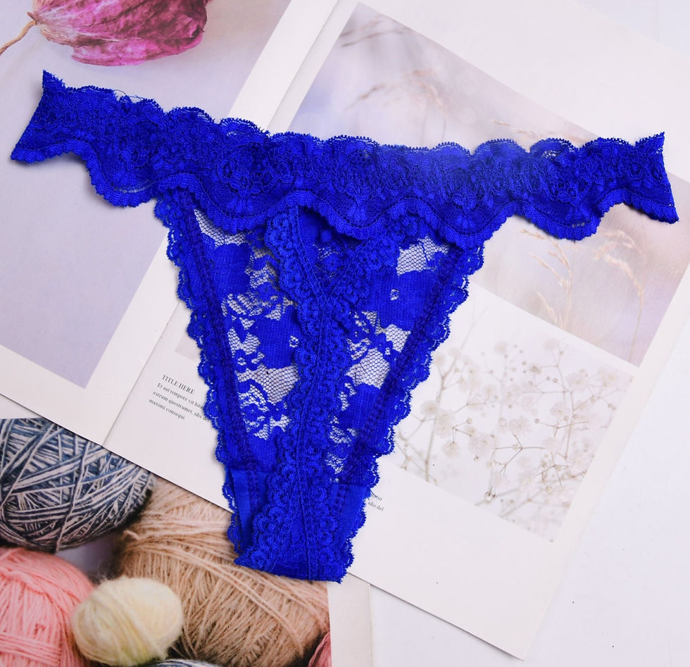 Thumbnail: Colorful Lace Thong Panties – Low-Rise G-String Underwear for Women