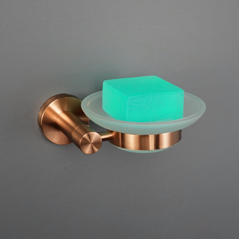 Thumbnail: Brushed Rose Gold Bathroom Hardware Set – Toilet Paper Holder & Accessories