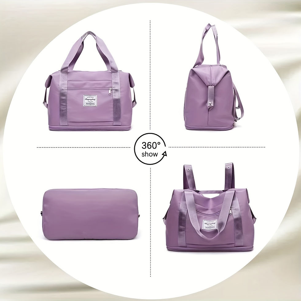 Thumbnail: DUTRIEUX Expandable Canvas Travel Bag – 5-Way Carry Sports & Fitness Tote