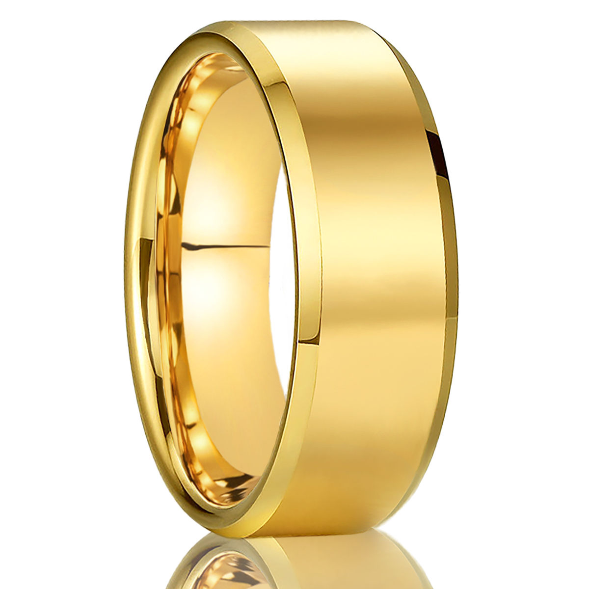 Unisex Tungsten Carbide Wedding Band – Scratch-Resistant Classic Ring